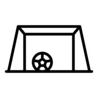 Soccer goal net icon, outline style vector