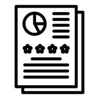 Expertise agreement icon, outline style vector