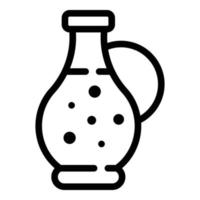 Olive oil icon, outline style vector