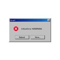 Critical error message window, PC popup warning vector