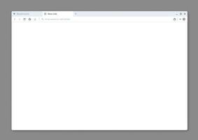 internet web browser window interface mockup vector