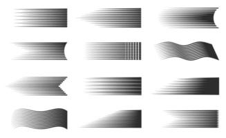 líneas de movimiento de velocidad, efecto de haces de rayos de destello rápido vector
