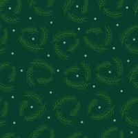 Seamless pattern. Spruce twigs and snow. Vector