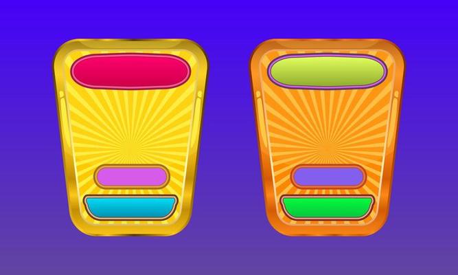 Game UI kit user interface. Icons, dashboard for app.