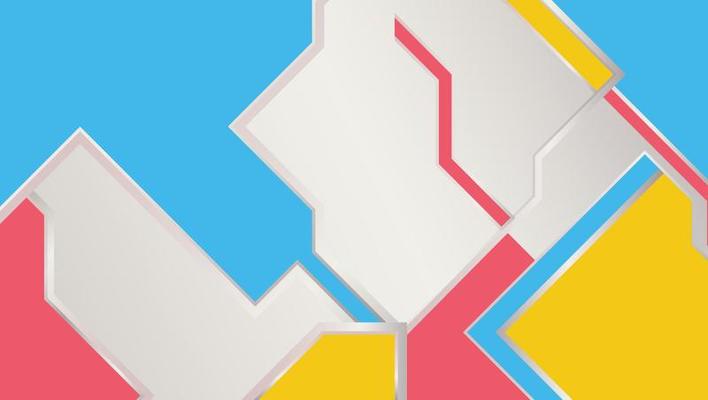 abstract background. Modern blue, yellow and red. abstract geometric shapes background design template.
