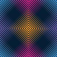 Pattern of rhombuses and squares.Texture with flow of spectrum effect. Geometric background. vector