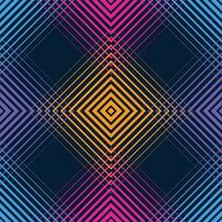 Pattern of rhombuses and squares.Texture with flow of spectrum effect. Geometric background. vector