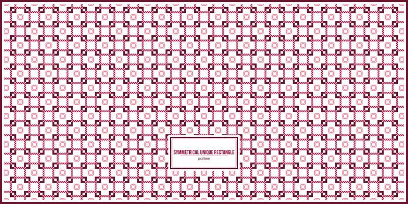 symmetrical square pattern with unique random size