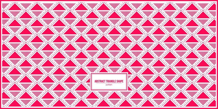 abstract triangle shape pattern with bright pink dominant color vector
