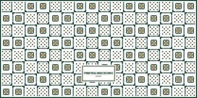 symmetrical unique rectangle pattern with clean background vector