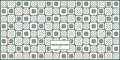 symmetrical unique rectangle pattern with clean background vector