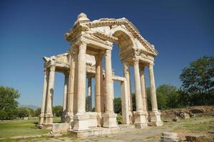 Monumental Gateway, Tetrapylon in Aphrodisias Ancient City in Aydin, Turkiye photo