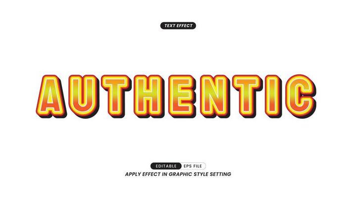 Authentic 3D Text Effects. easy to use and edit