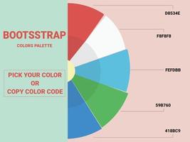 bootstrap color palette vector