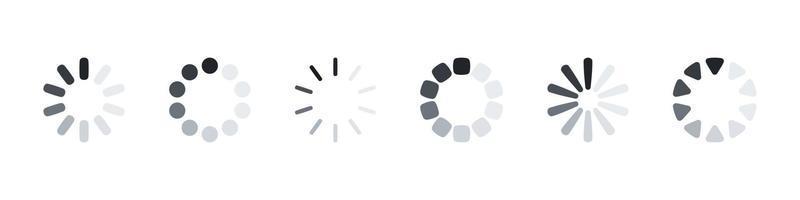 Loading bar sign. Loading icon. Loader icon circle button. Vector illustration
