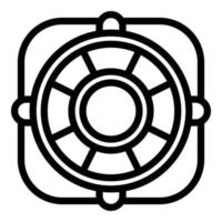 Service problem icon, outline style vector