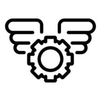 Technical problem icon, outline style vector