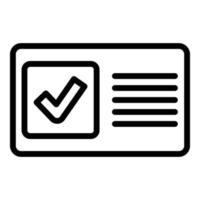 Expertise of accounts icon, outline style vector