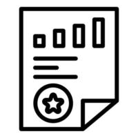 Expertise linear icon, outline style vector