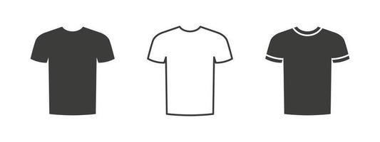 icono de camisetas. ícono de camiseta deportiva. icono de ropa de estilo plano. ilustración vectorial vector