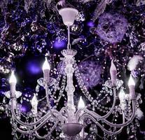 Vintage crystal chandelier photo