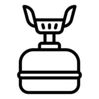 Portable gas stove icon, outline style vector