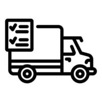 Event delivery icon, outline style vector