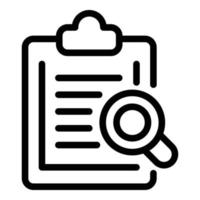 Search job profile icon, outline style vector