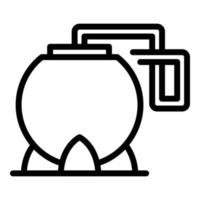 Canola fuel icon, outline style vector