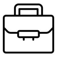 Academy briefcase icon, outline style vector