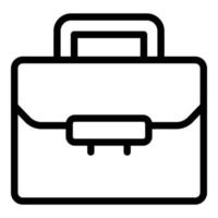 Academy briefcase icon, outline style vector