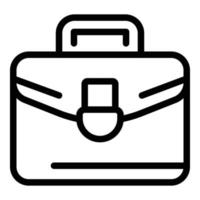 Man briefcase icon, outline style vector