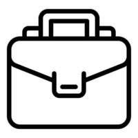 Job briefcase icon, outline style vector