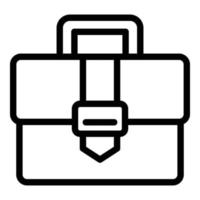 Project briefcase icon, outline style vector