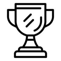 Sport winner cup icon, outline style vector