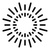 Firework holiday icon, outline style vector