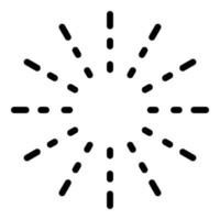 Firework july event icon, outline style vector