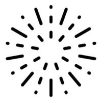 Firework cracker icon, outline style vector