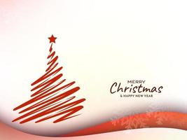 Merry Christmas festival celebration modern background design vector