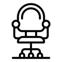 Recruiter chair icon, outline style vector