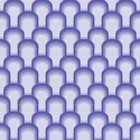 Geometric curve fish scale shape pattern navy blue pastel color background. Fabric motif boho seamless line patterns vector illustration modern retro vintage design for textile, wallpaper, clothing.