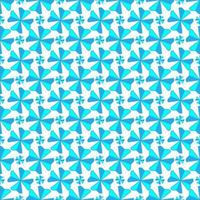 Glowing blue flower seamless pattern on white background. Geometric flora line fabric seamless patterns. Design for textile, wallpaper, clothing, backdrop. Vector illustration art modern retro style.