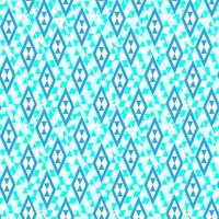 Geometric blue diamond triangle shape seamless pattern on glow blue and white background. Ornate line fabric seamless patterns vector modern retro design for textile, wallpaper, clothing, backdrop.