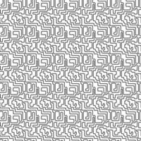 Abstract geometric line seamless pattern graphic stripes maze drawing background. Modern black and white design for textile, wallpaper, clothing, backdrop, tile, wrapping, fabric, art print. Vector