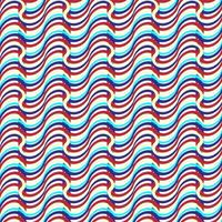 la curva diagonal ondulada geométrica raya el modelo inconsútil en el fondo blanco. tela de línea brillante patrones sin costuras diseño retro vintage para textiles, papel pintado, ropa, telón de fondo. ilustración vectorial vector