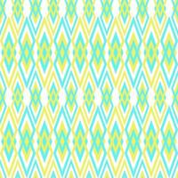 Abstract geometric line graphic diamond shape seamless pattern yellow and blue on white background. Modern retro art design vector for textile, wallpaper, clothing, backdrop, tile, wrapping, fabric.
