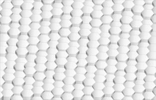 mosaico de panal futurista blanco y plata fondo de patrón sin costuras. textura de células de malla geométrica realista. papel tapiz vectorial blanco y plateado abstracto con rejilla hexagonal. estilo moderno. vector