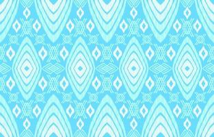 Elegant pastel blue color ikat patterns. Geometric rice seed line motif boho retro style. Ethnic fabric ikat seamless pattern. Asian folk ikat print vector design for texture clothing textile.