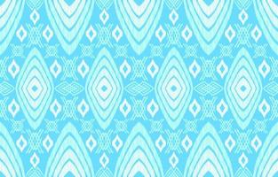 elegantes patrones ikat de color azul pastel. motivo geométrico de la línea de semillas de arroz estilo boho retro. tela étnica ikat de patrones sin fisuras. diseño de vector de impresión de ikat popular asiático para ropa textil de textura.