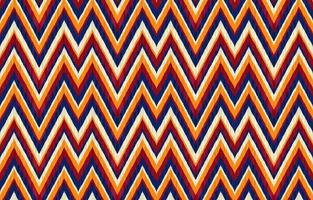 Ikat ethnic fabric zigzag wave pattern. Geometric tribal african vintage retro style. design for decorate backdrop, endless texture, fabric, clothing, textile, embroidery, carpet. Vector illustration.